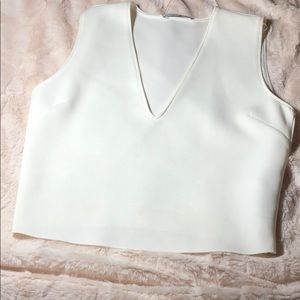 Zara white tank top